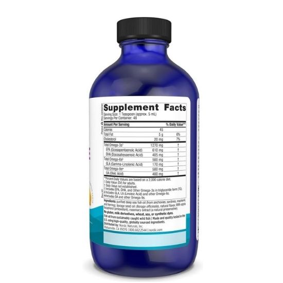 Complete Omega, 1270mg, Lemon, 237 ml, Nordic Naturals - Vitax.ro