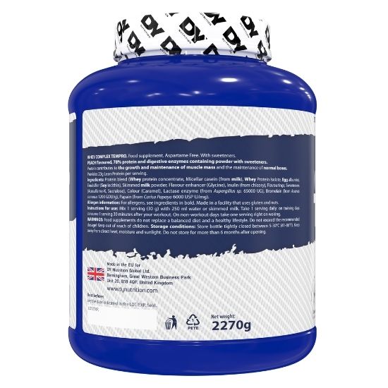 Whey Complex Tempro, Juicy Peach Flavour, 2270g, Dorian Yates