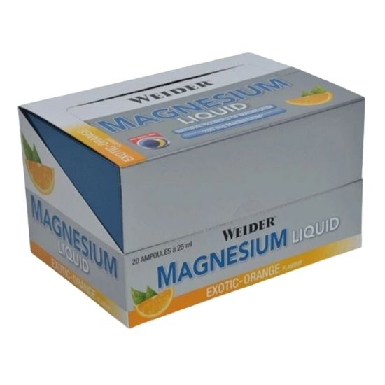 Magnesium Liquid, Exotic-Orange, 20 x 25 ml, Weider