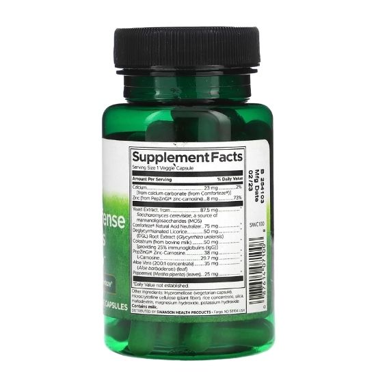 Stomach Defense Essentials with PepZinGI and Comforteze, 60 vcaps, Swanson - Vitax.ro