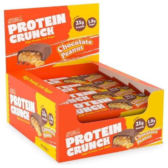 Protein Crunch Bar, Milk Chocolate Peanut, 12 x 65g, Applied Nutrition