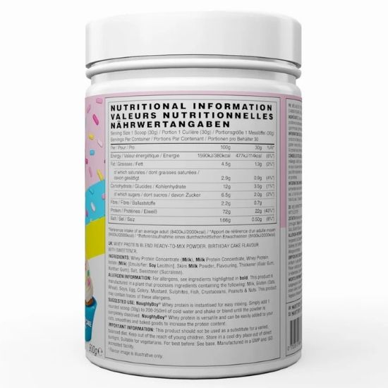Advanced Whey, Birthday Cake, 900g, Naughty Boy - Vitax.ro