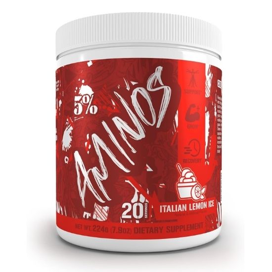 Aminos - Code Red, Italian Lemon Ice, 224g, 5% Nutrition