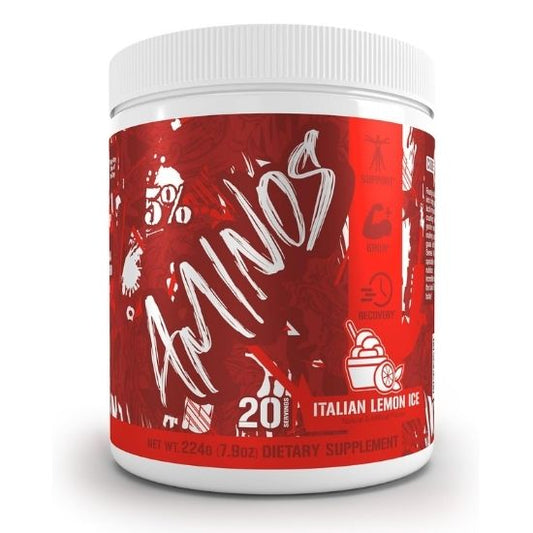 Aminos - Code Red, Italian Lemon Ice, 224g, 5% Nutrition