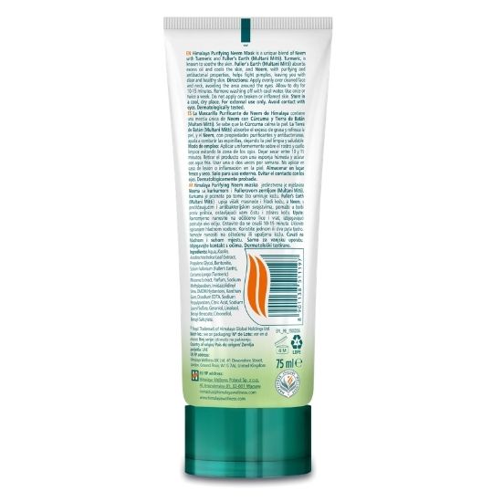 Purifying Neem Mask, 75ml, Himalaya Herbal | Vitax.ro