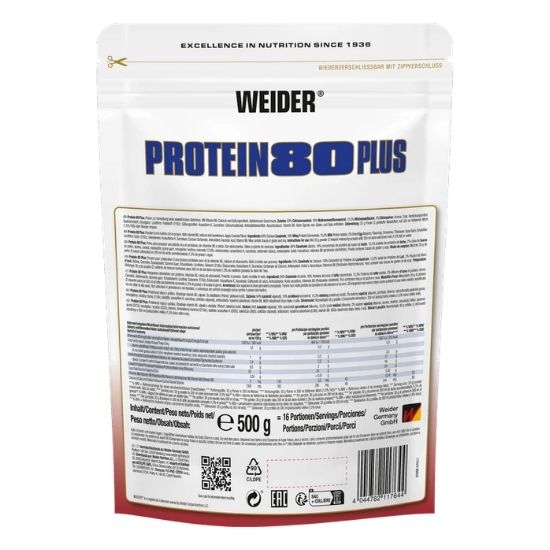 Protein 80 Plus, Apple Crumble, 500g, Weider