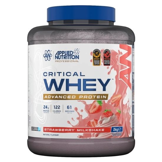 Critical Whey, Strawberry Milkshake, 2000g, Applied Nutrition