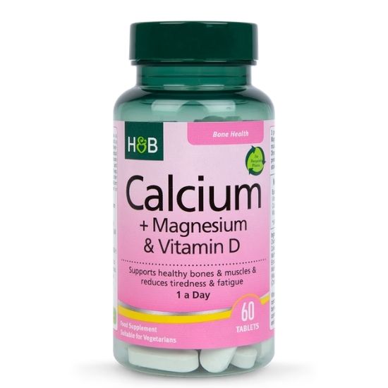 Calcium + Magnesium & Vitamin D, 60 tablets, Holland & Barrett - Vitax.ro