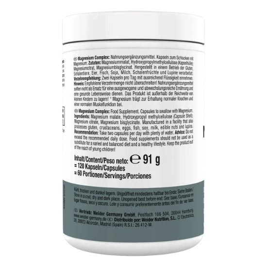 Magnesium Complex, 120 caps, Weider