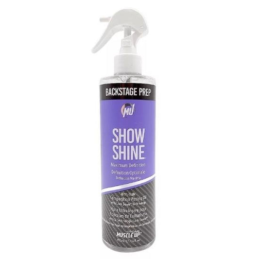 Show Shine, Maximum Definition Ultra Light Competition Posing Oil Spray, 355 ml, Pro Tan