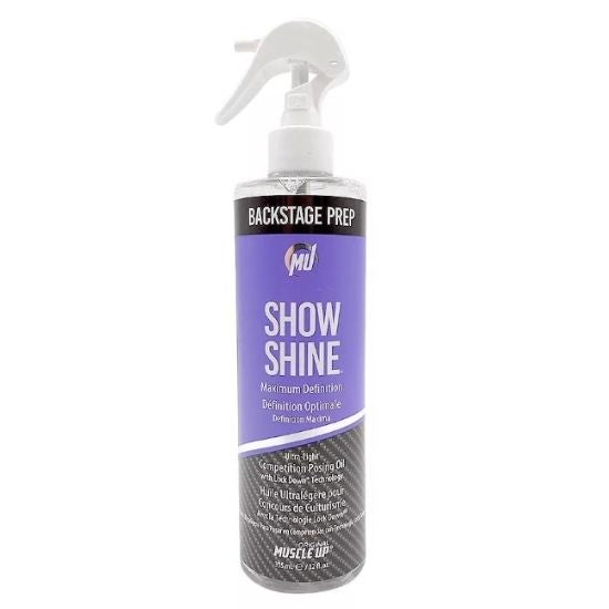 Show Shine, Maximum Definition Ultra Light Competition Posing Oil Spray, 355 ml, Pro Tan