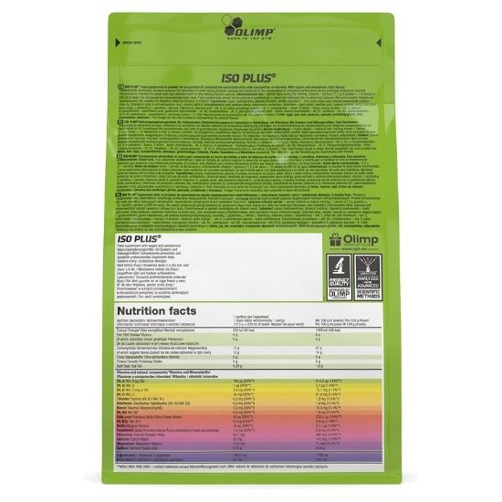 Iso Plus, Cola, 1505g, Olimp Nutrition