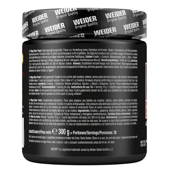 Mega Mass Power, Non-Flavored, 300g, Weider