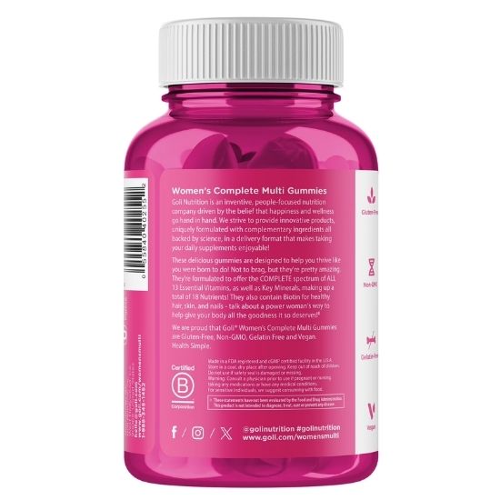 Women's Complete Multi, 60 Gummies, Goli Nutrition