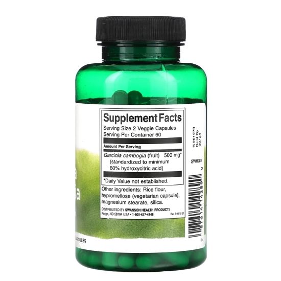 Garcinia Cambogia, 250mg, 120 vcaps, Swanson - Vitax.ro