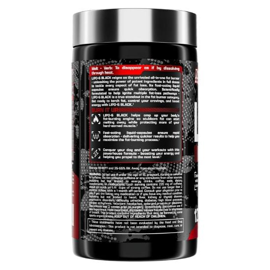 Lipo-6 Black, 120 caps, Nutrex - Vitax.ro