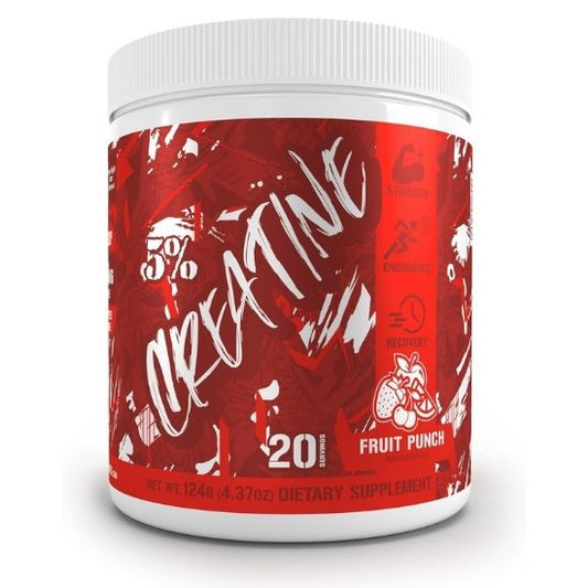 Creatine - Code Red, Fruit Punch, 124g, 5% Nutrition