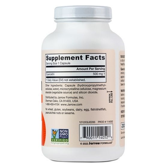Quercetin, 500mg, 200 vcaps, Jarrow Formulas - Vitax.ro