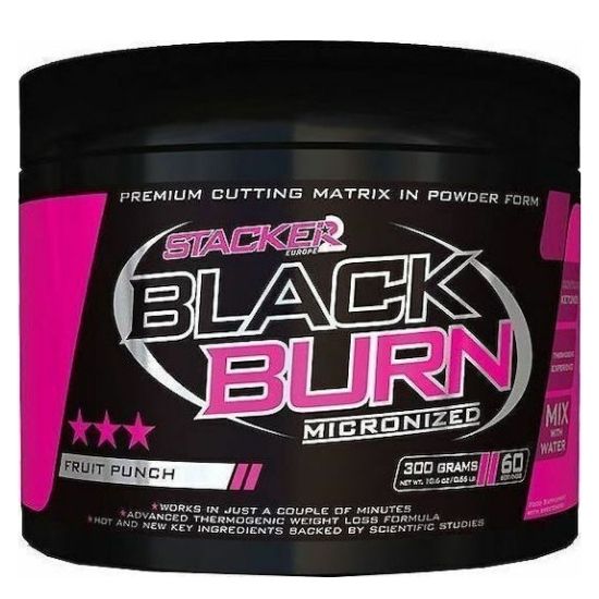 Black Burn Micronized, Fruit Punch, 300g, Stacker2 Europe - Vitax.ro