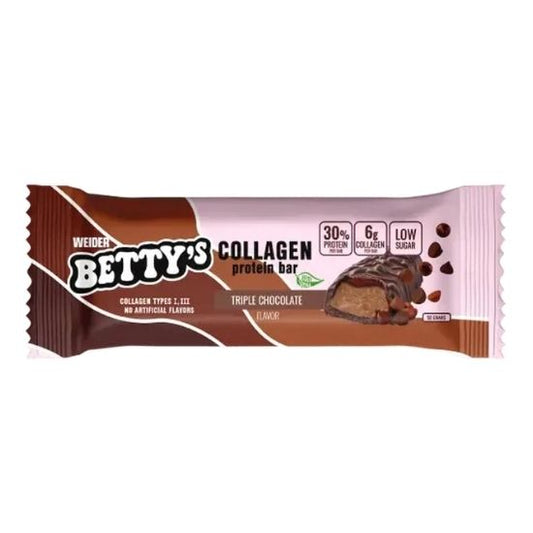 BETTY's Collagen Protein Bar, Triple Chocolate, 50g, Weider