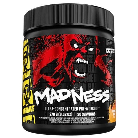Madness Pre-Workout, Orange Rush, 225g, Mutant - Vitax.ro