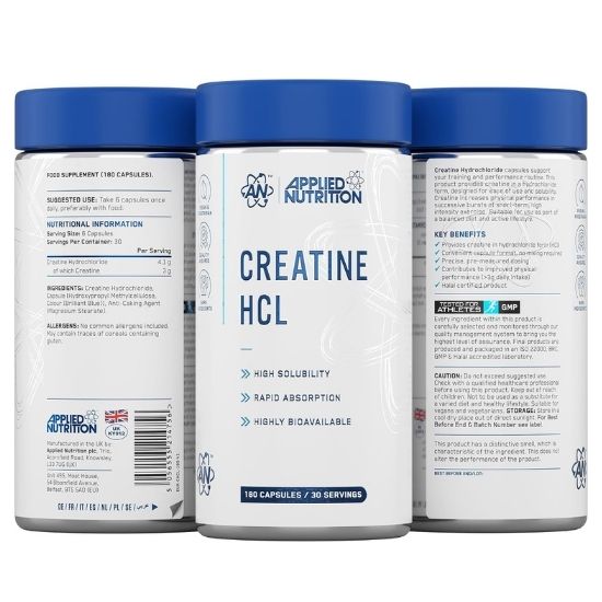 Creatine HCL, 180 caps, Applied Nutrition