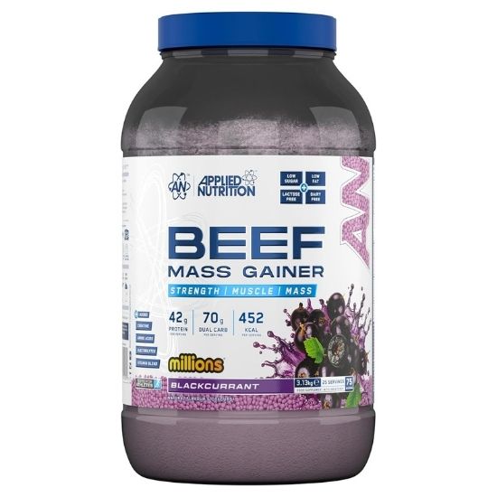 Beef Mass Gainer, Millions Blackcurrant, 3130g, Applied Nutrition