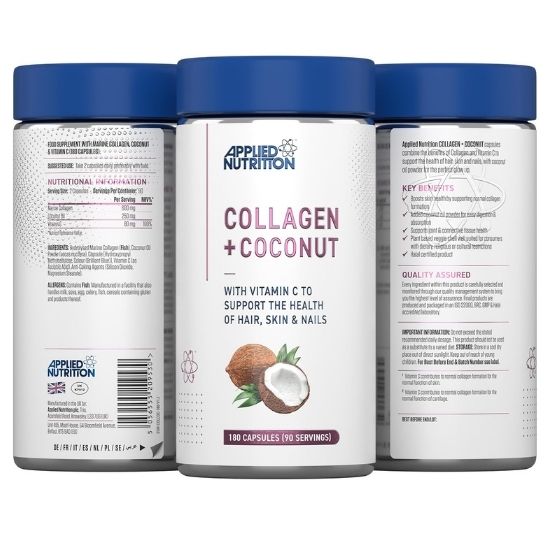 Collagen + Coconut, 180 caps, Applied Nutrition