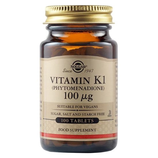Vitamin K1, 100mcg, 100 tabs, Solgar