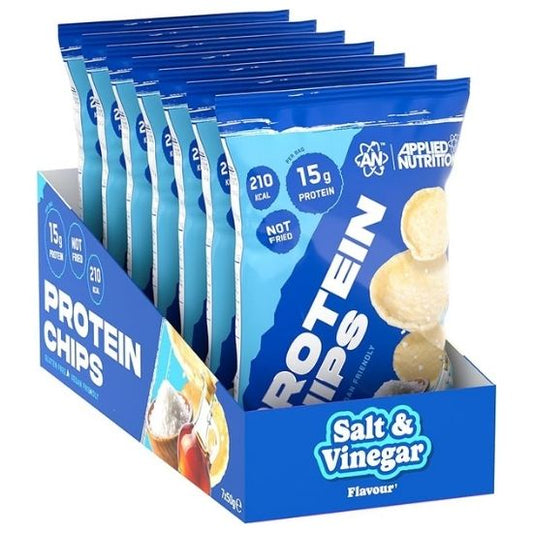 Protein Chips, Salt & Vinegar, 7 x 50g, Applied Nutrition
