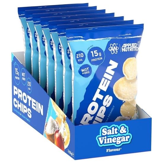 Protein Chips, Salt & Vinegar, 7 x 50g, Applied Nutrition | Vitax.ro