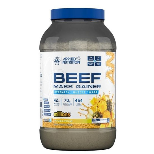 Beef Mass Gainer, Millions Pineapple, 3130g, Applied Nutrition - Vitax.ro