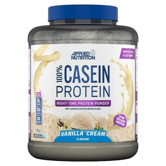 100% Casein Protein, Vanilla, 1800g, Applied Nutrition