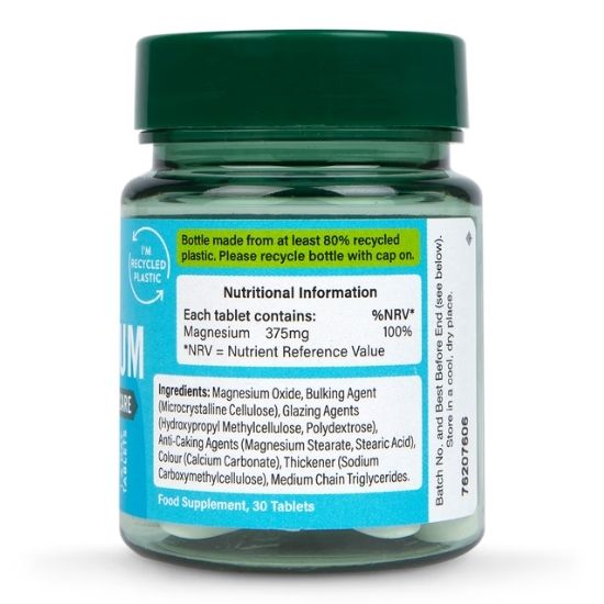 Magnesium, 375mg, 30 tablets, Holland & Barrett - Vitax.ro
