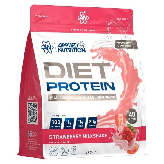 Diet Whey Protein, Strawberry Milkshake, 1000g, Applied Nutrition