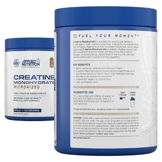 Creatine Monohydrate Micronized, 500g, Applied Nutrition | Vitax.ro