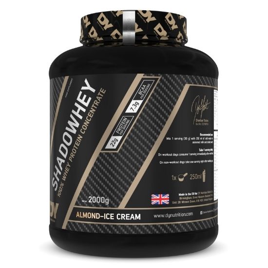 ShadoWhey, Proteină Concentrată din Zer 2kg, Almond Ice Cream, Dorian Yates - Vitax.ro