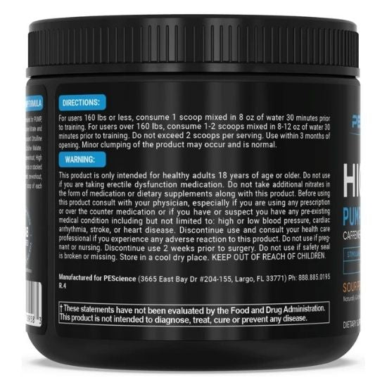 High Volume, Sour Peach Candy, 270g, PEScience