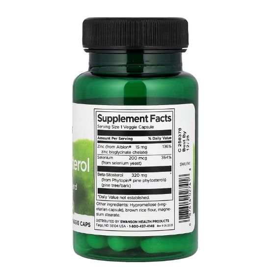Beta-Sitosterol, 320mg, 30 vcaps, Swanson - Vitax.ro