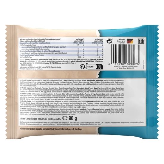 Protein Cookies, Cookie Dough, 90g, Weider