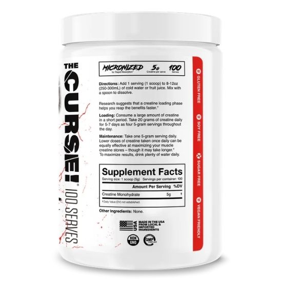 The Curse! Creatine, Unflavored, 500g, JNX Sports