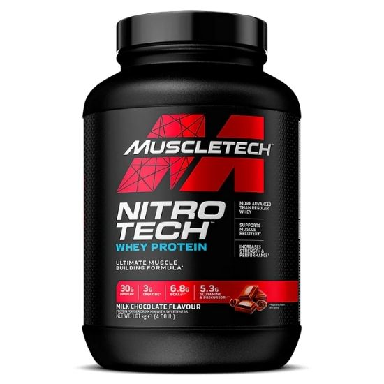 Nitro-Tech, Milk Chocolate, 1800g, MuscleTech - Vitax.ro