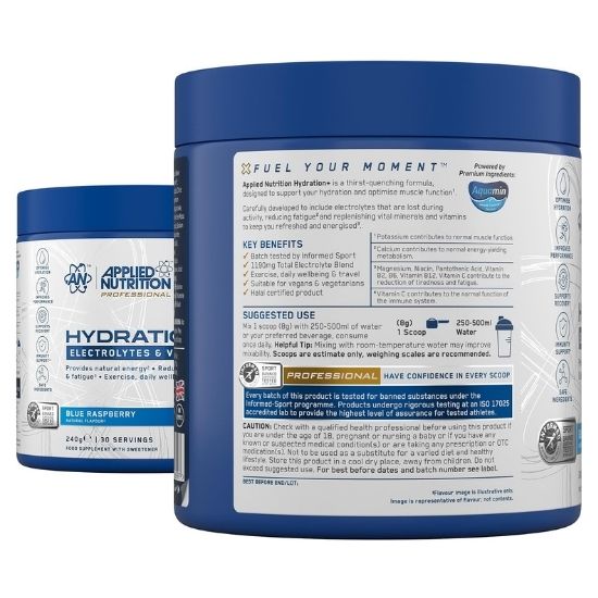 Hydration+, Blue Raspberry, 240g, Applied Nutrition | Vitax.ro