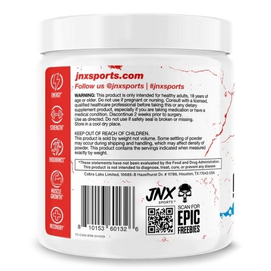 The Curse! Creatine Monohydrate, Blue Raspberry, 350g, JNX Sports - Vitax.ro