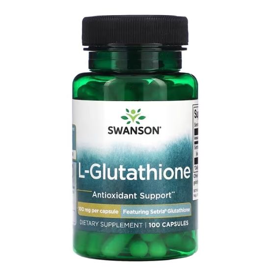 L-Glutathione, 100mg, 100 caps, Swanson - Vitax.ro