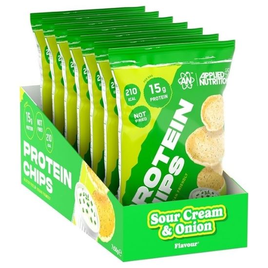 Protein Chips, Sour Cream & Onion, 7 x 50g, Applied Nutrition