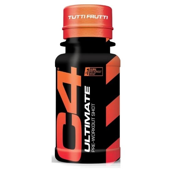 C4 Ultimate Pre-Workout Shot, Tutti Frutti, 12x60 ml, Cellucor - Vitax.ro