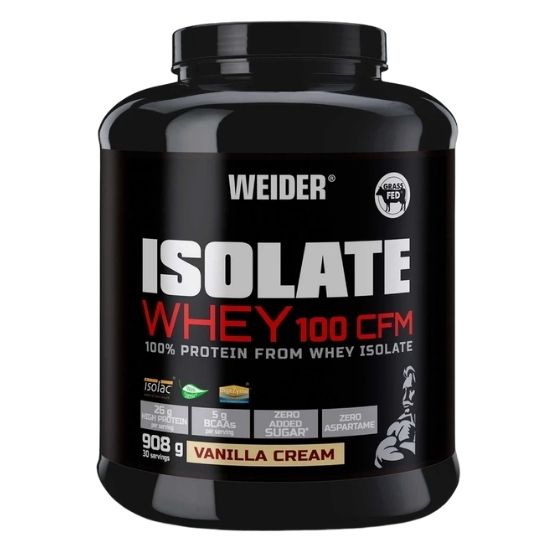 Isolate Whey 100 CFM, Vanilla Cream, 908g, Weider