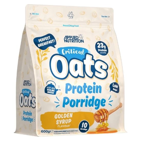 Critical Oats Protein Porridge, Golden Syrup, 600g, Applied Nutrition