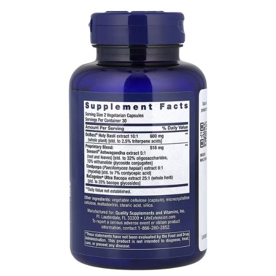 Adrenal Energy Formula, 60 vcaps, Life Extension - Vitax.ro